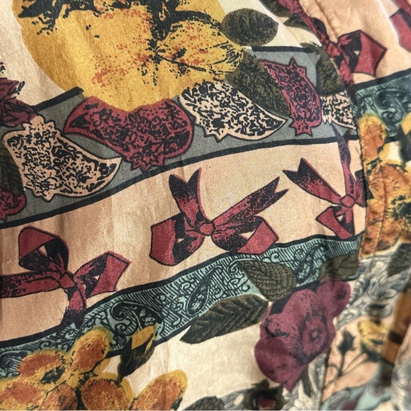 Details Sportswear Jacket S Paisley Floral Silk Vintage - Picture 5 of 8